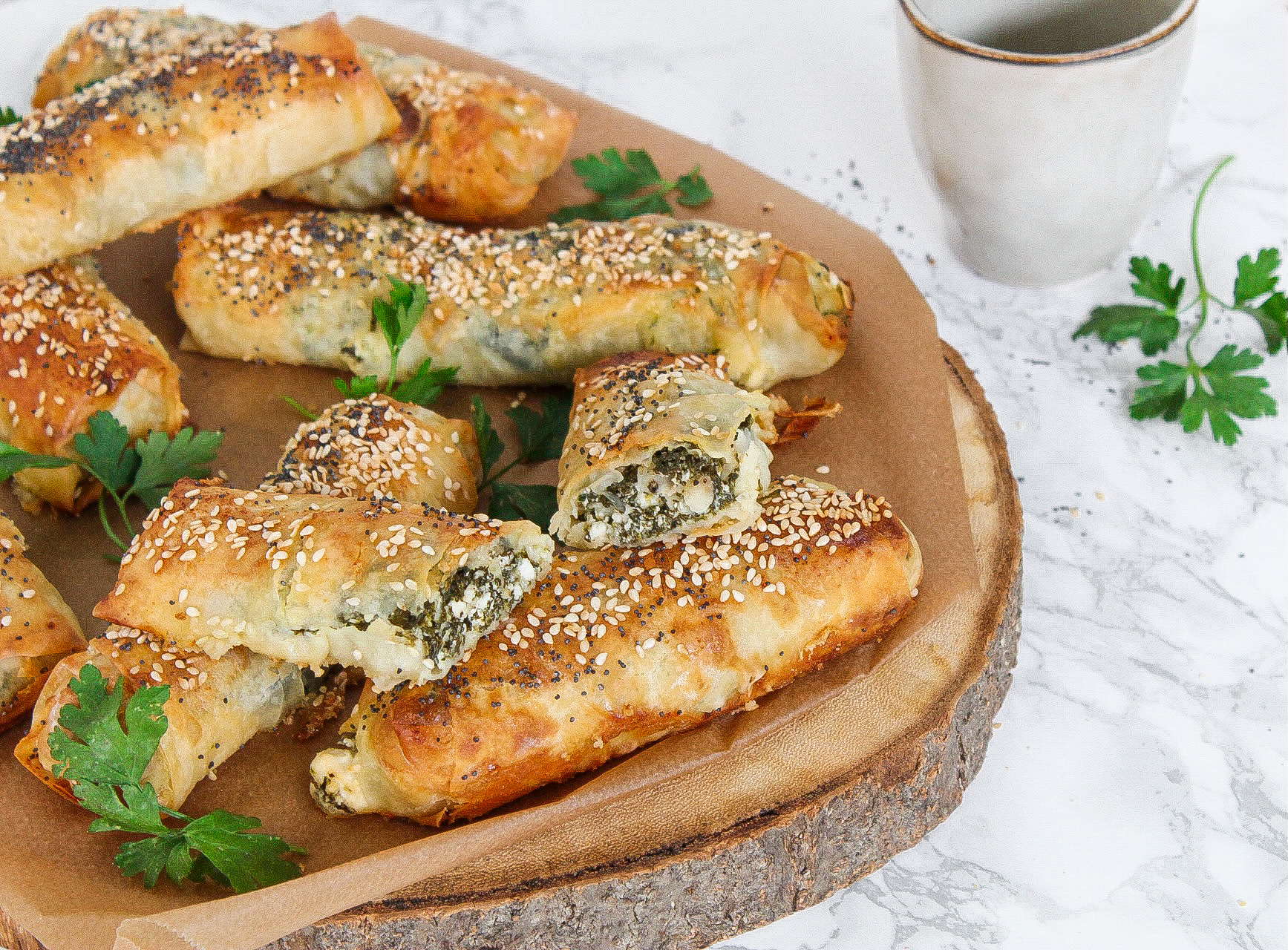 Zelf Turkse Börek met feta en spinazie maken