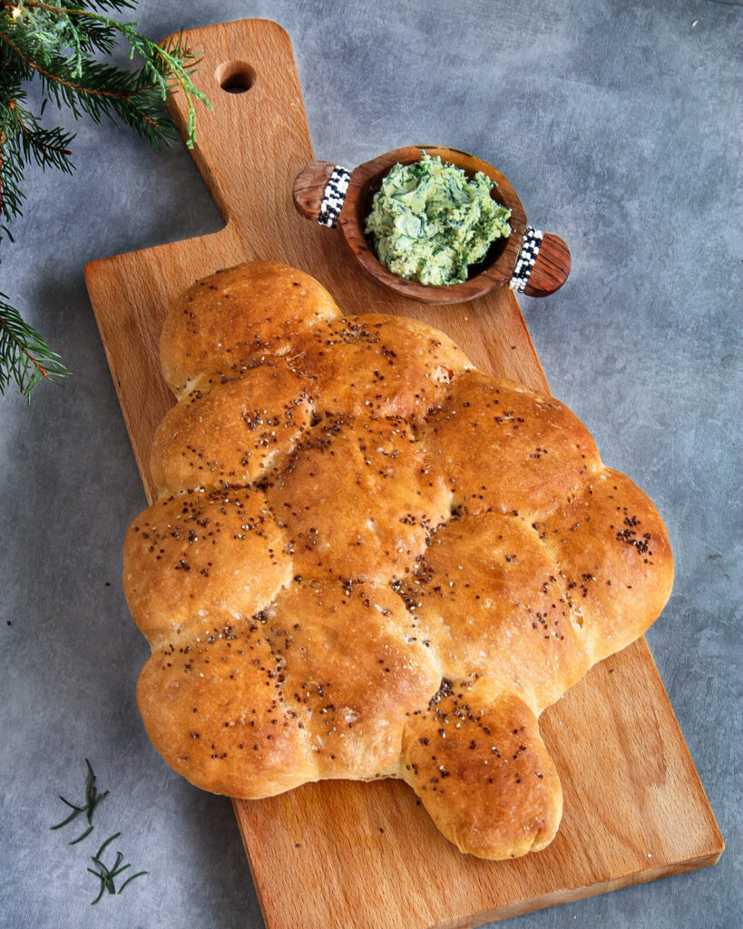 Recept Voor Breekbrood In De Vorm Van Een Kerstboom